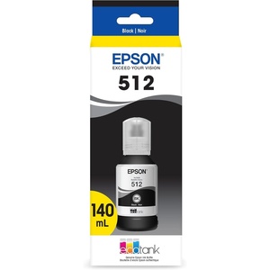 image:imageEPSON 512 EcoTank Ink Ultrahigh Capacity Bottle Black T512020S Works with ET7700 7750Black