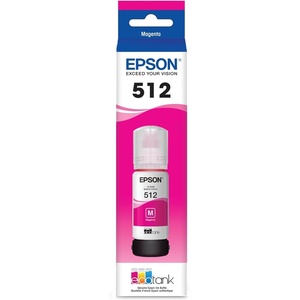 image:imageEPSON 512 EcoTank Ink Ultrahigh Capacity Bottle Black T512020S Works with ET7700 7750Magenta