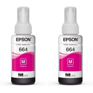image:imageEPSON 664 EcoTank Ink Ultrahigh Capacity Bottle Black T664120S Works with ET2500 2550 4500 4550 2600 2650 3600 16500Magenta