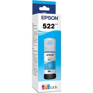 image:imageEpson 522 EcoTank Ink Ultrahigh Capacity Bottle Cyan T522220S Works with ET2400 2720 2800 2803 2840 4700 4800 4810