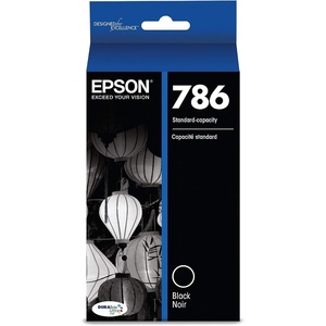 image:imageEPSON 786 DURABrite Ultra Ink Standard Capacity Black Cartridge T786120S Works with WorkForce WF5110 5190 5620 5690