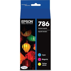 image:imageEPSON 786 DURABrite Ultra Ink Standard Capacity Color Combo Pack T786520S Works with WorkForce WF5110 5190 5620 5690