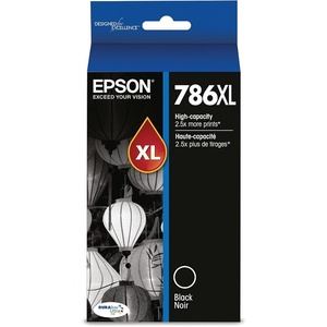 image:imageEPSON T786 DURABrite Ultra Ink High Capacity Black amp Standard Color Cartridge Combo Pack T786XLBCS for Select Workforce PrintersBlack