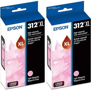 image:imageEPSON 312 Claria Photo HD Ink High Capacity Light Magenta Cartridge T312XL620S Works with Expression XP8500 8600 8700 150001 Count Pack of 2