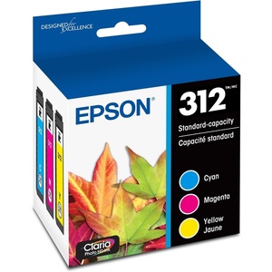 image:imageEPSON 312 Claria Photo HD Ink Standard Capacity CyanMagentaYellow T312923S Works with Expression XP8500 8600 8700 15000Cartridge Ink